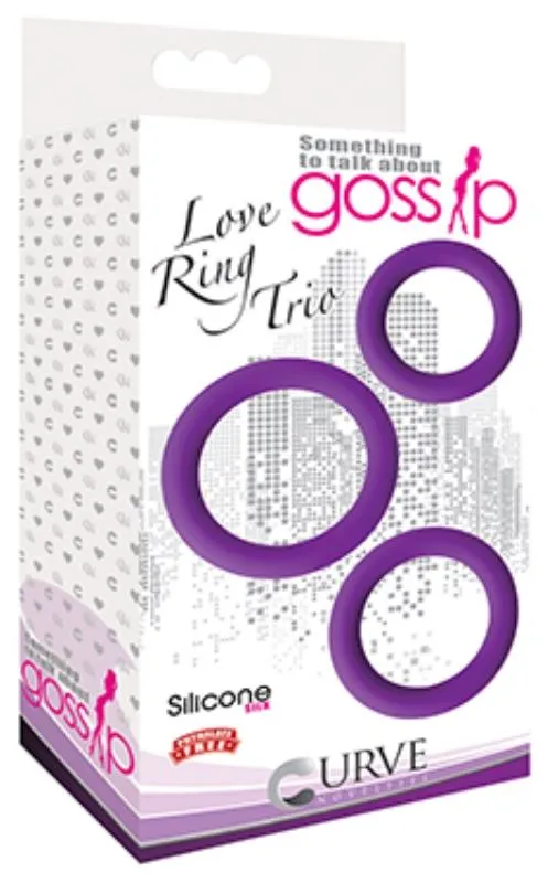 Gossip Love Ring Trio | Curve Novelties Male Sex Toys Gossip Love Ring Trio | Curve Novelties Male Sex Toys