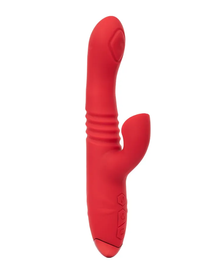 Vibrators | Rimba Rimba Toys - Gothenburg - Stotende en Kloppende Rabbit Vibrator - Rood