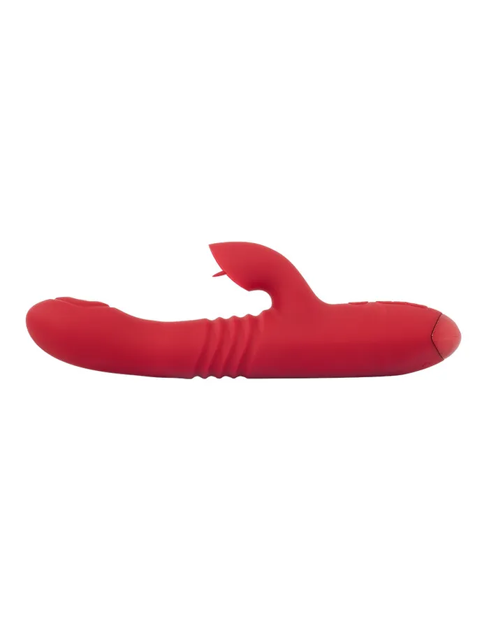 Vibrators | Rimba Rimba Toys - Gothenburg - Stotende en Kloppende Rabbit Vibrator - Rood