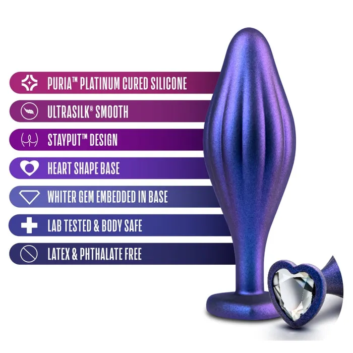 Anal | Anal Adventures Matrix - Wavy Bling Plug - Sapphire - Blush Novelties Anal | Anal Adventures Matrix - Wavy Bling Plug - Sapphire - Blush Novelties