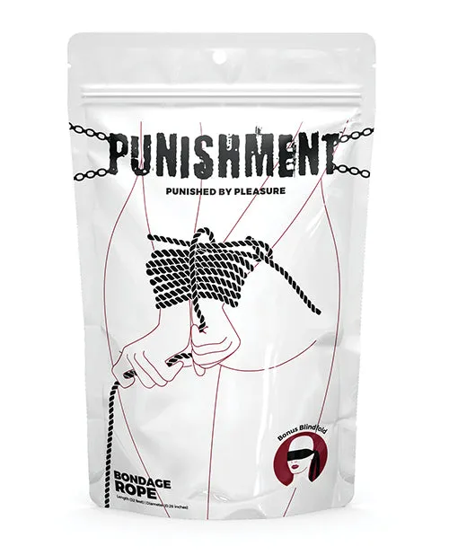Anal BMS Punishment Bondage Rope Black