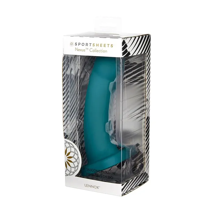 Anal | Nexus Collection - Lennox - 8 Inch Vibrating Hollow Dildo - Emerald - Sportsheets
