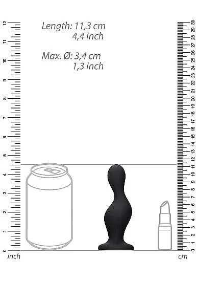 Anal | Shots America Wave Butt Plug Black
