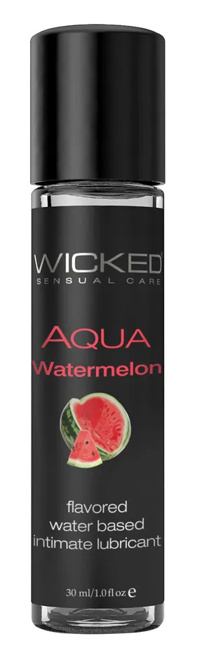 Aqua Watermelon WaterBased Lubricant 1 Oz Wicked Sensual Care Lubricants