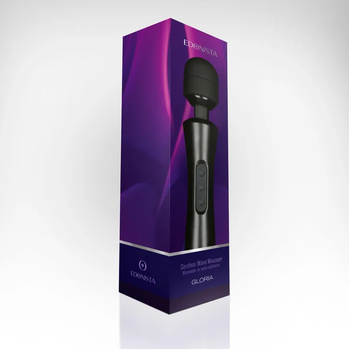 Edonista Vibrators | Edonista Gloria Large Wand Vibrator Black