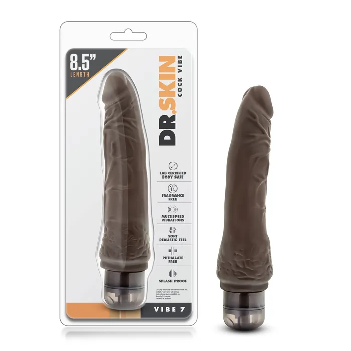 Female Sex Toys | Blush Dr. Skin Vibrator - Chocolate