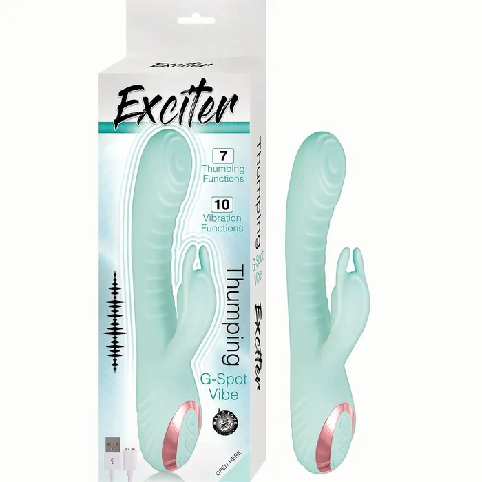 Nasstoys Vibrators | Thumping G-Spot Vibrator - Aqua - Nasstoys