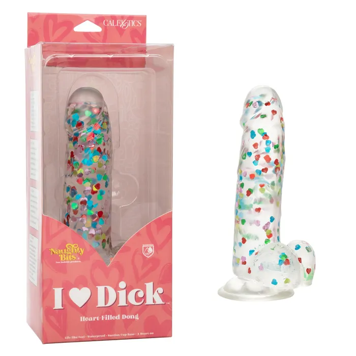 Naughty Bits I Love Dick Heart-Filled Dong | CalExotics Dildos