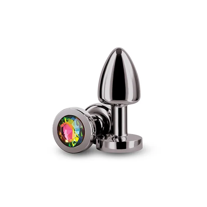 NS Novelties Female Sex Toys | Rear Assets Petite - Gunmetal with Rainbow Gem-(nsn-0966-39) NS Novelties Female Sex Toys | Rear Assets Petite - Gunmetal with Rainbow Gem-(nsn-0966-39)