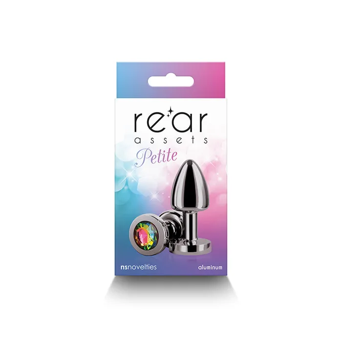 NS Novelties Female Sex Toys | Rear Assets Petite - Gunmetal with Rainbow Gem-(nsn-0966-39) NS Novelties Female Sex Toys | Rear Assets Petite - Gunmetal with Rainbow Gem-(nsn-0966-39)