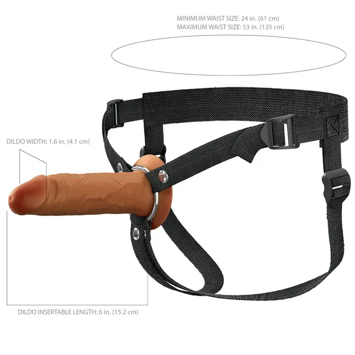 Pipedream Female Sex Toys | FX Elite 6 Silicone Hollow Strap-On - Tan - Tan 15.2 cm Hollow Strap-On Pipedream Female Sex Toys | FX Elite 6 Silicone Hollow Strap-On - Tan - Tan 15.2 cm Hollow Strap-On