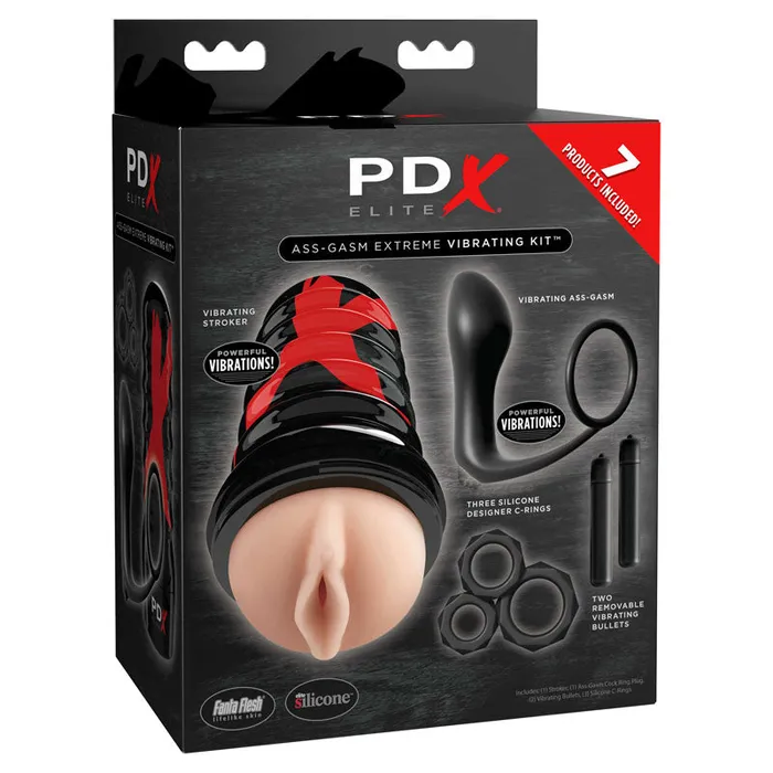 Pipedream Male Sex Toys | PDX Elite Ass-gasm Vibrating Kit-(rd519) Pipedream Male Sex Toys | PDX Elite Ass-gasm Vibrating Kit-(rd519)