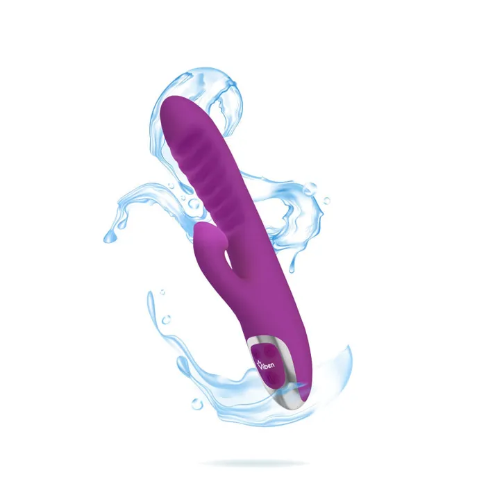 Viben Female Sex Toys Frenzy Rabbit Vibe With Clitoral Suction Berry
