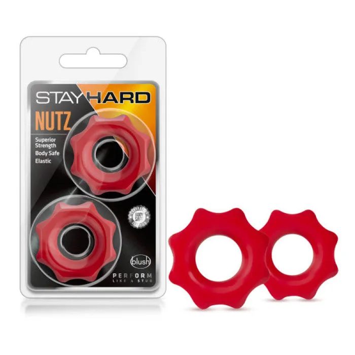 Vibrators Stay Hard Nutz Red Blush Novelties