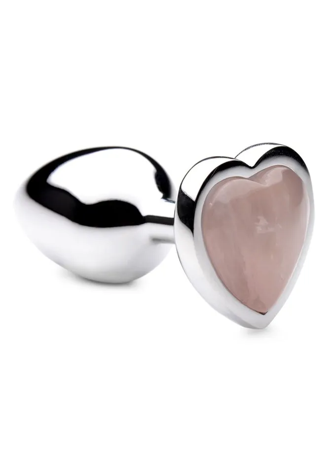 Anal Booty Sparks Booty Sparks Gemstones Rose Quartz Heart Anal Plug