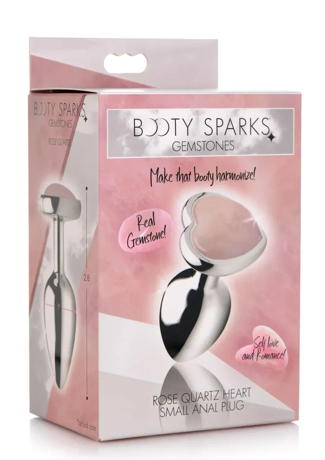 Anal Booty Sparks Booty Sparks Gemstones Rose Quartz Heart Anal Plug