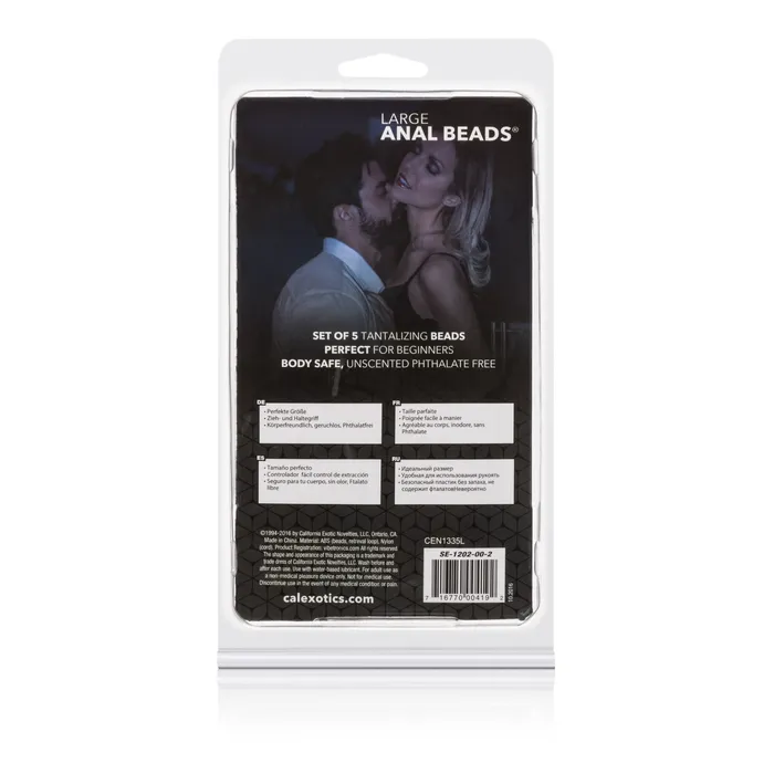 California Exotic Male Sex Toys Anal Beads Large