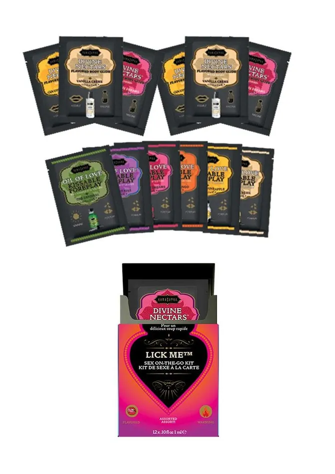 Couples Kama Sutra Lick Me SexToGo Kit Gift Sets and Travel Kits