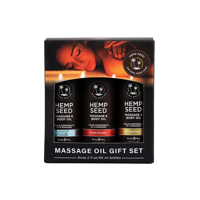 Earthly Body Couples Earthly Body Hemp Seed Massage Oil Gift Set Summer Collection Earthly Body Couples Earthly Body Hemp Seed Massage Oil Gift Set Summer Collection