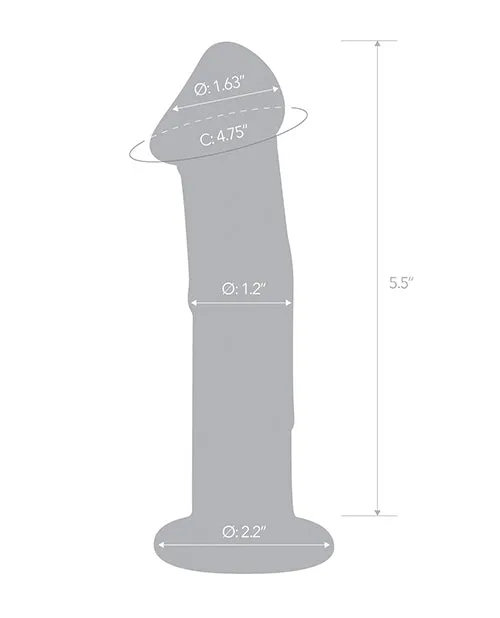 Electric Eel INC Dildos Glas 6 Dildo wVeins Flat Base