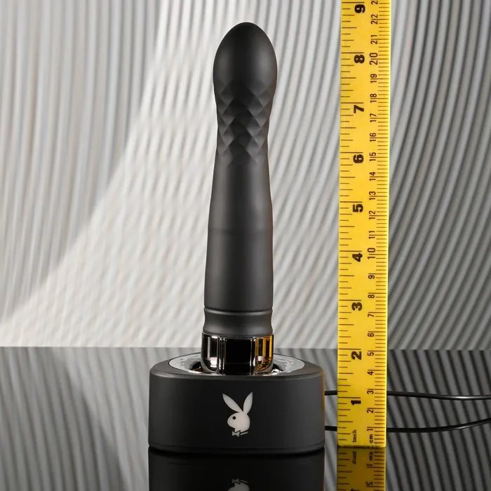 Female Sex Toys Playboy Pleasure Playboy Pleasure PLEASURE ZONE 214 cm Rechargeable Vibrator with USB Charging Dock Female Sex Toys Playboy Pleasure Playboy Pleasure PLEASURE ZONE 214 cm Rechargeable Vibrator with USB Charging Dock