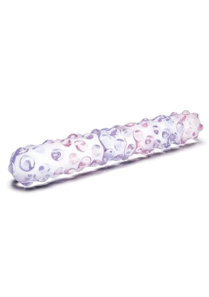 Glas Dildos Glas Purple Rose Glass Nubby Dildo
