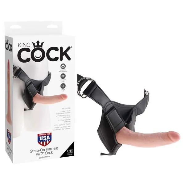 King Cock StrapOn Harness With 7 Cock 178 cm 7 StrapOn Pipedream Female Sex Toys King Cock StrapOn Harness With 7 Cock 178 cm 7 StrapOn Pipedream Female Sex Toys