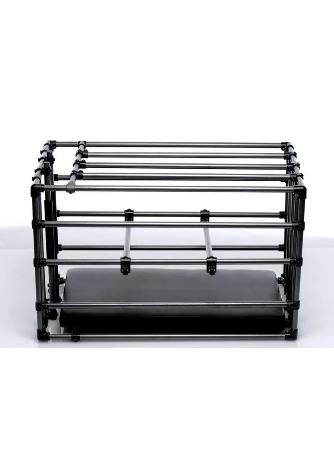 Male Sex Toys Master Series Master Series Kennel Cage with Padded Board Male Sex Toys Master Series Master Series Kennel Cage with Padded Board