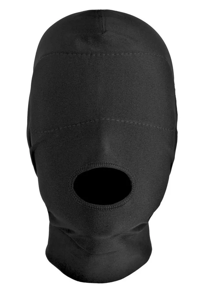 Master Series Male Sex Toys Master Series Disguise Open Mouth Hood with Padded Blindfold