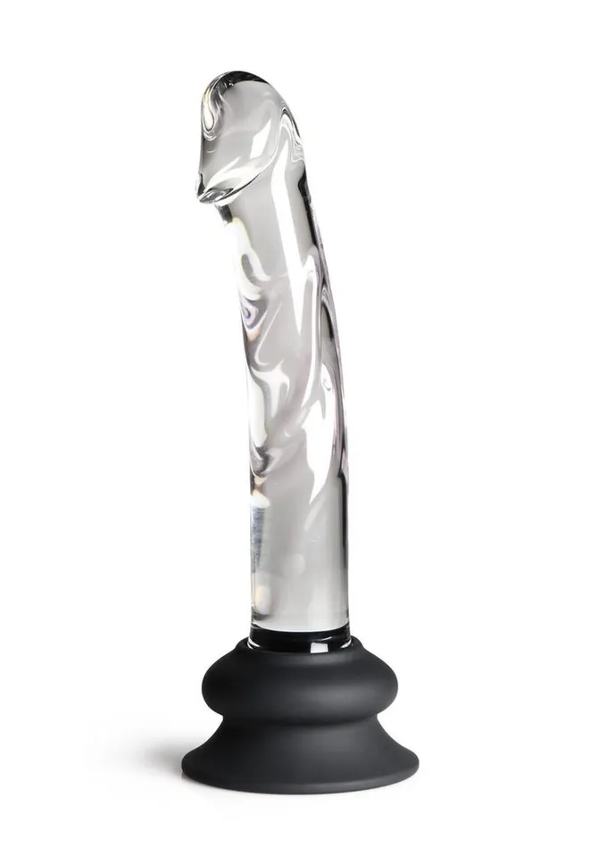Pleasure Crystals Female Sex Toys Pleasure Crystals Glass Dildo with Silicone Base Pleasure Crystals Female Sex Toys Pleasure Crystals Glass Dildo with Silicone Base