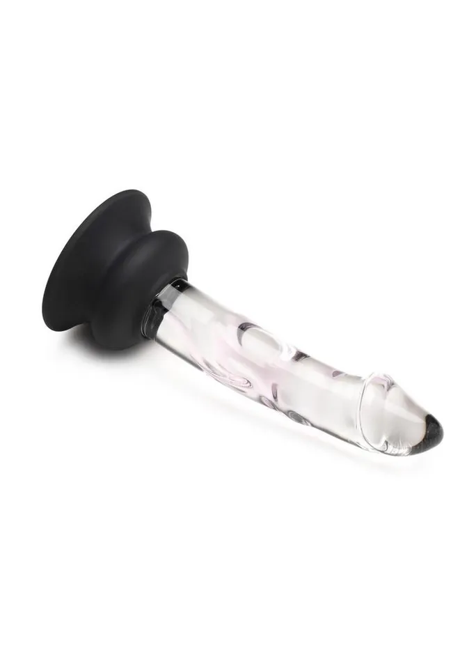 Pleasure Crystals Female Sex Toys Pleasure Crystals Glass Dildo with Silicone Base
