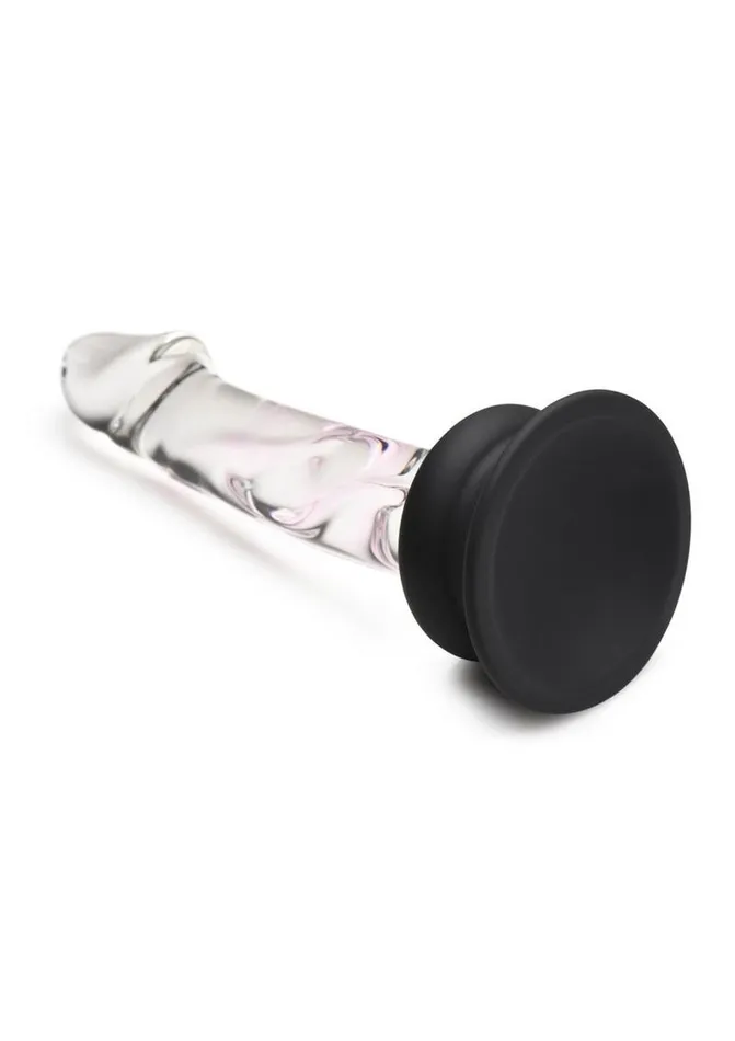Pleasure Crystals Female Sex Toys Pleasure Crystals Glass Dildo with Silicone Base
