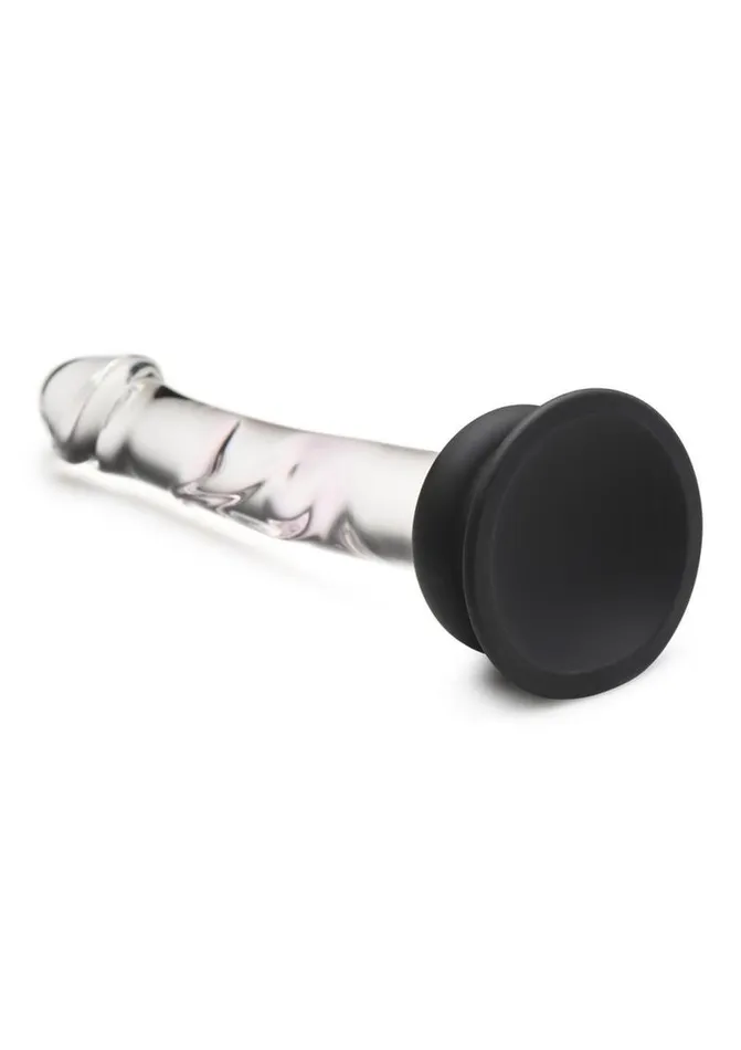 Pleasure Crystals Female Sex Toys Pleasure Crystals Glass Dildo with Silicone Base