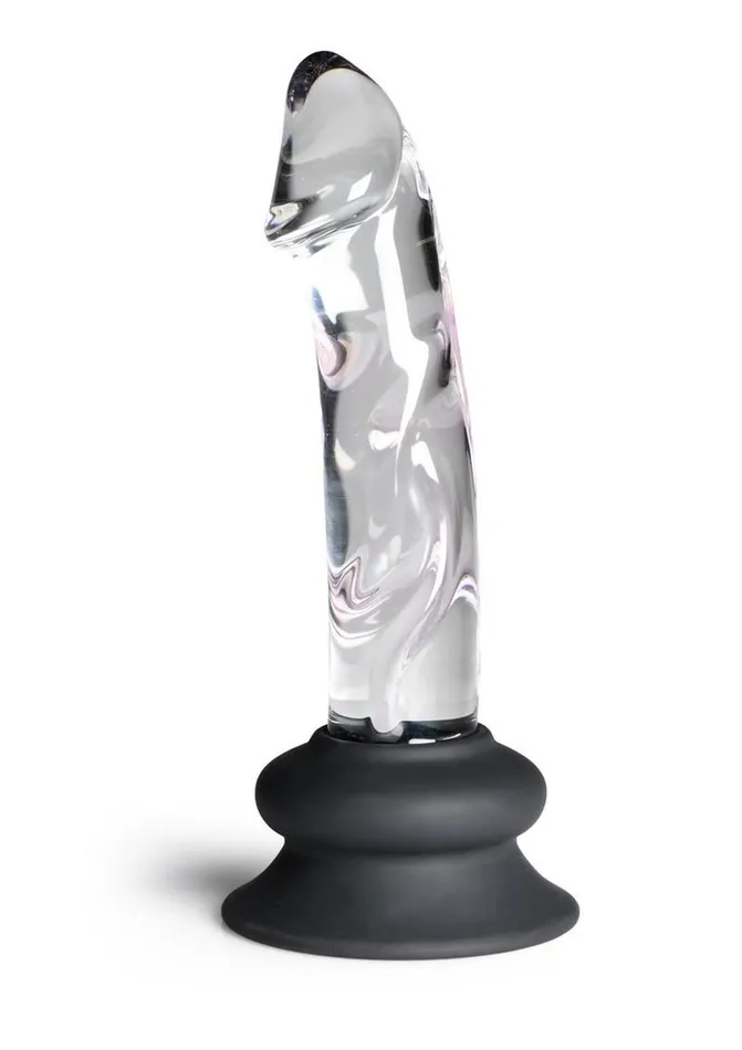 Pleasure Crystals Female Sex Toys Pleasure Crystals Glass Dildo with Silicone Base