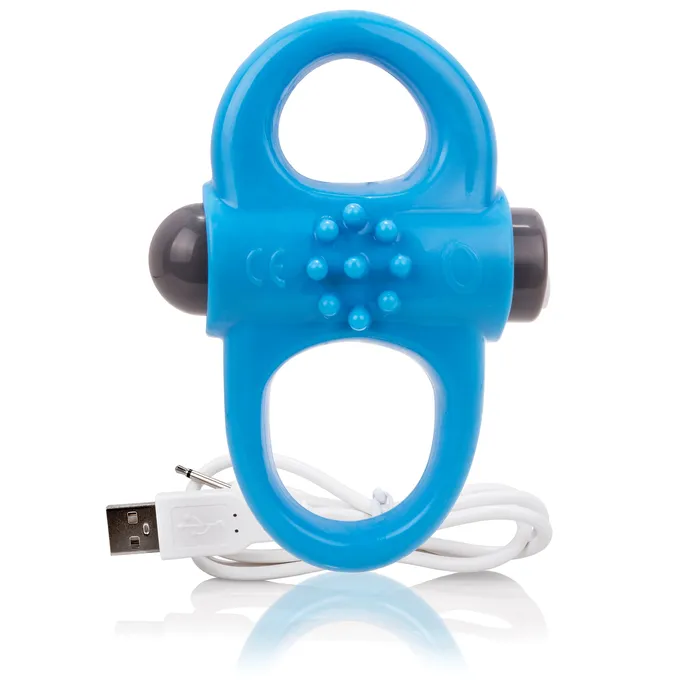 Screaming O Charged Yoga Rechargeable Vibe Ring Blue Vibrators