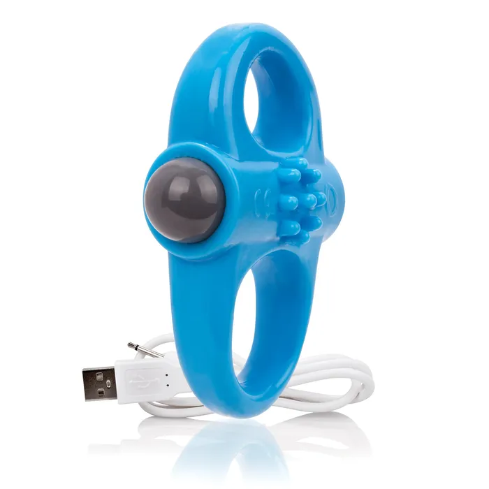 Screaming O Charged Yoga Rechargeable Vibe Ring Blue Vibrators