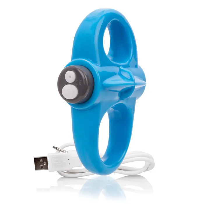 Screaming O Charged Yoga Rechargeable Vibe Ring Blue Vibrators