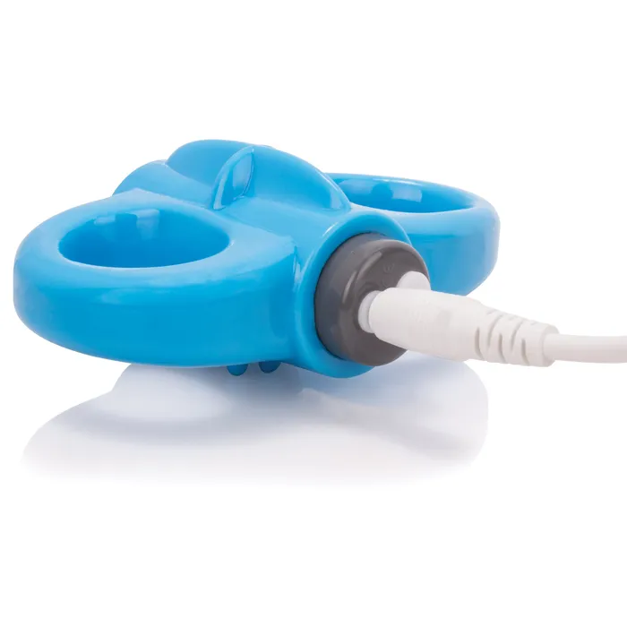 Screaming O Charged Yoga Rechargeable Vibe Ring Blue Vibrators