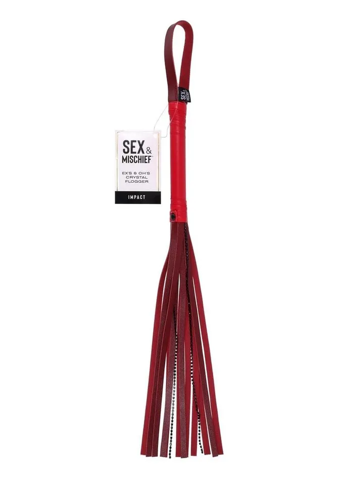 Sex and Mischief Male Sex Toys Sex and Mischief Exs And Ohs Crystal BDSM Flogger Adult Toy