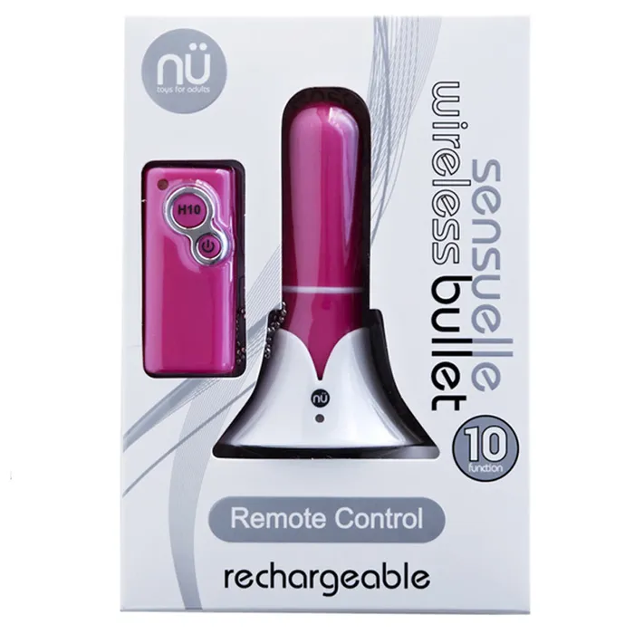 Vibrators Nu Sensuelle Sensuelle Remote Bullet Pink 10 Functions