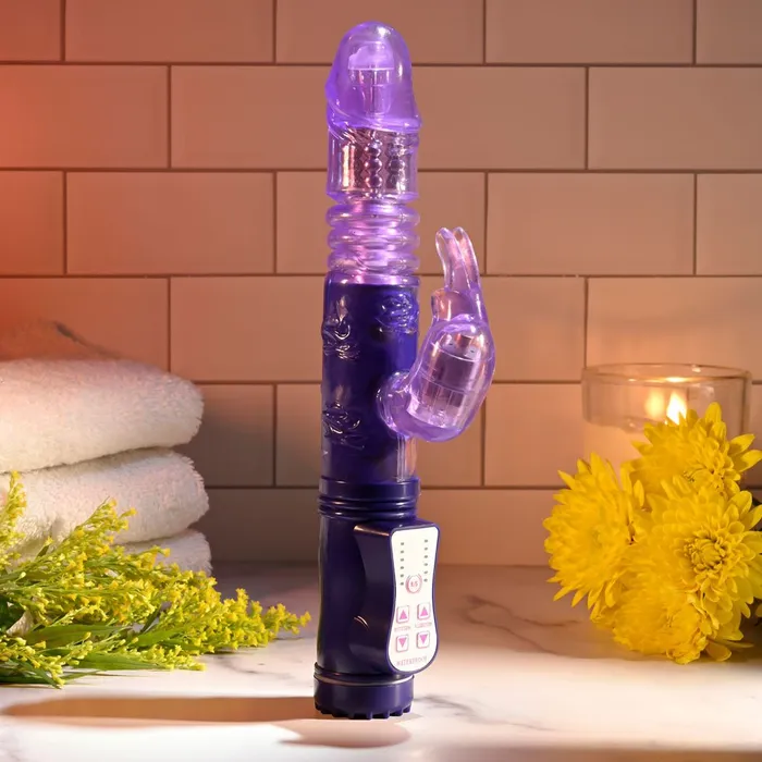 Vibrators Selopa BUNNY THRUSTER Purple 248 cm Thrusting Rabbit Vibrator Selopa Vibrators Selopa BUNNY THRUSTER Purple 248 cm Thrusting Rabbit Vibrator Selopa