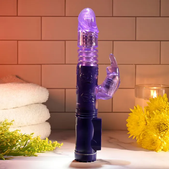 Vibrators Selopa BUNNY THRUSTER Purple 248 cm Thrusting Rabbit Vibrator Selopa Vibrators Selopa BUNNY THRUSTER Purple 248 cm Thrusting Rabbit Vibrator Selopa
