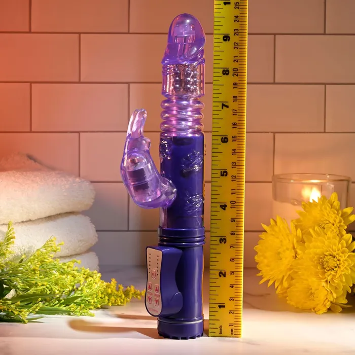 Vibrators Selopa BUNNY THRUSTER Purple 248 cm Thrusting Rabbit Vibrator Selopa Vibrators Selopa BUNNY THRUSTER Purple 248 cm Thrusting Rabbit Vibrator Selopa