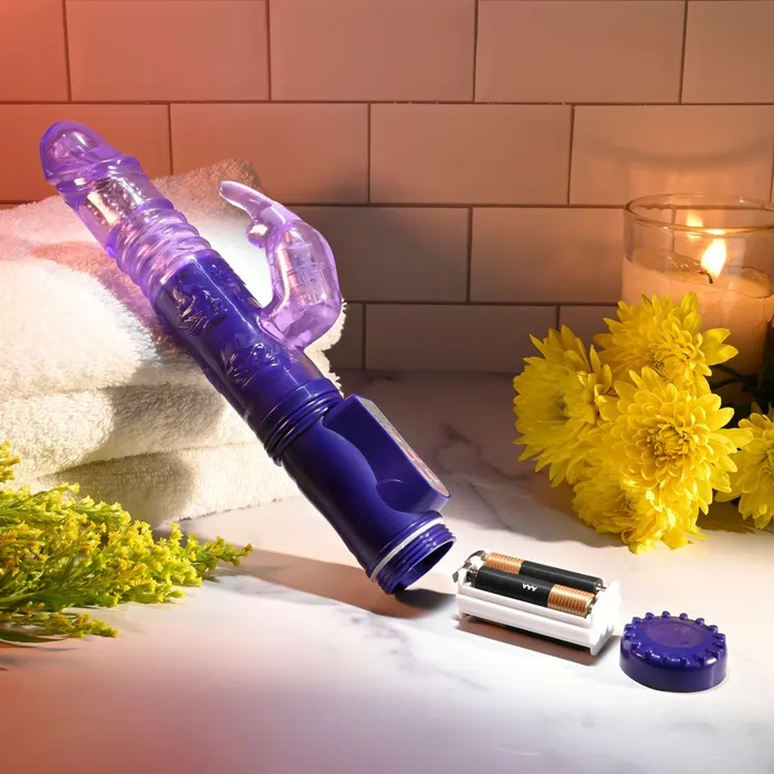 Vibrators Selopa BUNNY THRUSTER Purple 248 cm Thrusting Rabbit Vibrator Selopa Vibrators Selopa BUNNY THRUSTER Purple 248 cm Thrusting Rabbit Vibrator Selopa