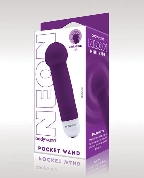 Xgen Bodywand Neon Mini Pocket Wand Neon Xgen Female Sex Toys
