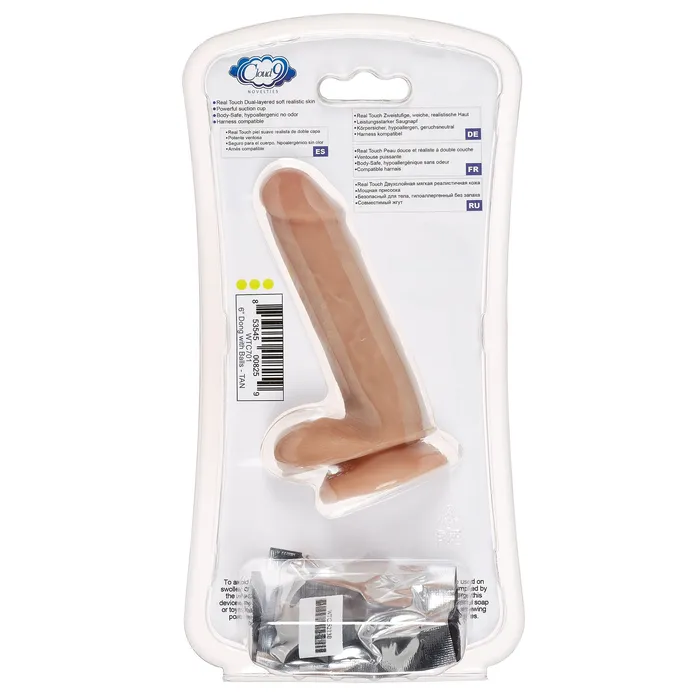 Cloud 9 Dual Density Dildo 6in W Balls Tan Mocha Cloud 9 Novelties Dildos Cloud 9 Dual Density Dildo 6in W Balls Tan Mocha Cloud 9 Novelties Dildos