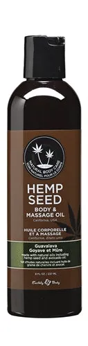 Hemp Seed Massage and Body Oil Guavalava 8 Fl Oz 237 ml Earthly Body Couples Hemp Seed Massage and Body Oil Guavalava 8 Fl Oz 237 ml Earthly Body Couples