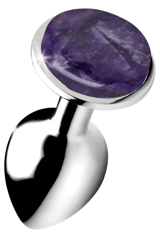 Male Sex Toys Amethyst Anal Plug Small XR Brands Booty Sparks