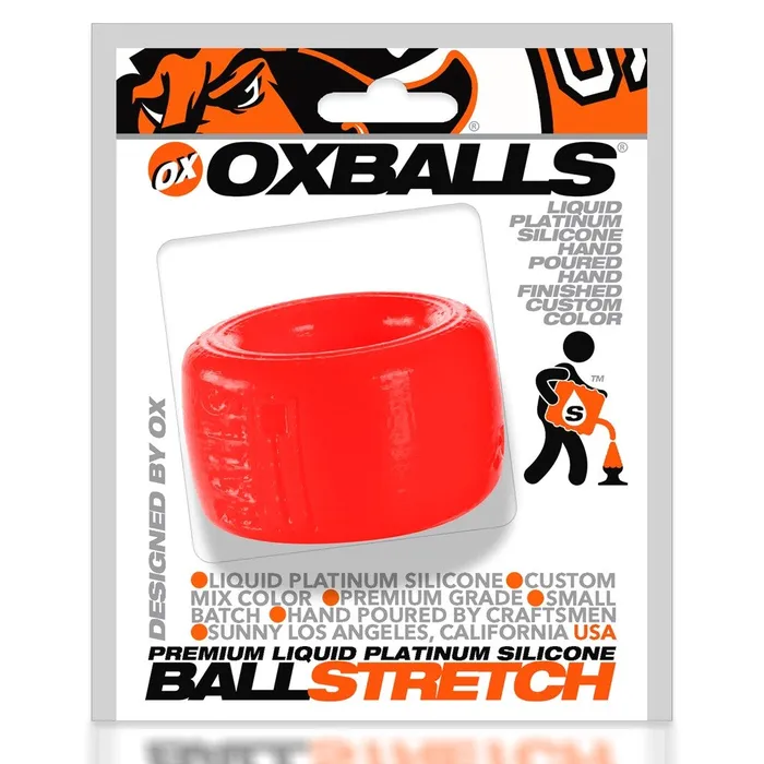 Oxballs BallsT Platinum Silicone Ball Stretcher Red Oxballs Dildos Oxballs BallsT Platinum Silicone Ball Stretcher Red Oxballs Dildos