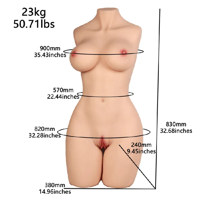 xeoxhoneyde Vibrators Torso sexpuppe Diana sexpuppe fr die mnner 23kg 83cm